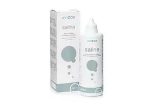 Roztwór soli fizjologicznej Avizor Saline 350 ml - Płyny do soczewek kontaktowych - miniaturka - grafika 1