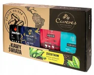 prezentowy zestaw 4 kaw ziarnistych: aroma, vero, rosso, turchese