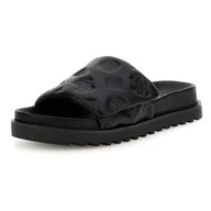 Klapki i japonki damskie - Damskie Klapki GUESS FABIO FLJFABFAL19-BLACK – Czarny - miniaturka - grafika 1