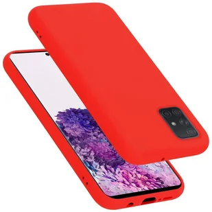Pokrowiec Do Samsung Galaxy A51 5G Etui w LIQUID CZERWONY TPU Silikon Case Cover Obudowa Ochronny Cadorabo - Etui i futerały do telefonów - miniaturka - grafika 1