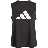 Koszulki i topy damskie - adidas Kobiety Train Essentials Big Performance Logo Training Tank Top, black/white, XL - miniaturka - grafika 1