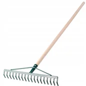 Grabie i motyki - Grabie Do Liści Trawy Metalowe 18-Zębne 137Cm - miniaturka - grafika 1