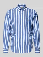 Koszule męskie - Koszula casualowa o kroju slim fit z kieszenią na piersi - miniaturka - grafika 1