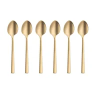 Zestawy sztućców - Komplet Łyżeczek Do Herbaty Złotych 6 Sztuk Invicta Vintage Gold Villa Italia - miniaturka - grafika 1