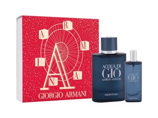 Armani Acqua di Giò Profondo Zestaw świąteczny dla niego - Zestawy perfum męskich - miniaturka - grafika 1