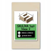 Dekoratorstwo - SKLEJKA DESKA 8mm FORMATKA DO LASERA CNC GRAWER 25x50cm KLASA 2 - 1 SZTUKA - miniaturka - grafika 1