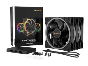 BE QUIET! LIGHT WINGS 140mm PWM zestaw 3 sztuk - Wentylatory komputerowe - miniaturka - grafika 2