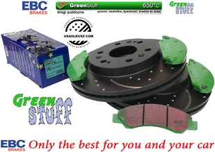 Przednie klocki GreenStuff + NAWIERCANE NACINANE tarcze hamulcowe 330mm EBC seria GD Chevrolet Avalanche 1500 2007-2008 - Tarcze hamulcowe - miniaturka - grafika 2