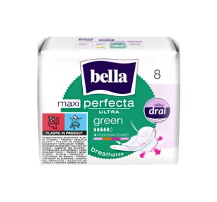 Bella Perfecta Podpaski Ultra Maxi Green 8 sztuk - Podpaski - miniaturka - grafika 1