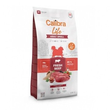 CALIBRA Dog Life Adult Small Fresh Beef - sucha karma dla psa - 1,5kg