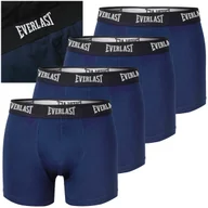 Majtki męskie - Everlast Bokserki Męskie Bawełniane EV001 Niebieskie 4 sztuki Rozmiar M - miniaturka - grafika 1