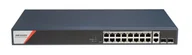 Switche - Hikvision DS-3E1520HP-SI-16P2T2F łącza sieciowe Zarządzany Gigabit Ethernet (10/100/1000) Obsługa PoE DS-3E1520HP-SI-16P2T2F - miniaturka - grafika 1