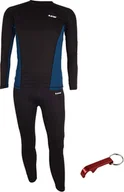 Bielizna sportowa męska - Hi-Tec Bielizna męska zestaw KAMO SET czarno-granatowa r. XL - miniaturka - grafika 1