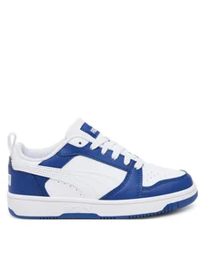 Puma Sneakersy Rebound V6 Lo Jr 393833 21 Biały - Buty dla chłopców - miniaturka - grafika 1