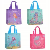 Opakowania i torebki na prezenty - Torebki prezentowe Syrenki Mermaid Urodziny Party 23x22cm 4 szt - miniaturka - grafika 1