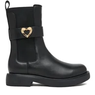 Botki damskie - Botki LOVE MOSCHINO JA24044G0NIA0000 Czarny - miniaturka - grafika 1