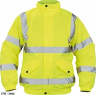 Odzież robocza - CERVA CLOTON HV - pikowana kurtka zimowa, odblaskowe taśmy, rozm. S-3XL, - żółty XXL - miniaturka - grafika 1