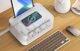 Listwa zasilająca z organizerem, 5x AC, 3x USB, LDNIO SN5310W (biała) - Listwy zasilające - miniaturka - grafika 9