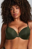 Biustonosze - Hunkemöller Usztywniany długoszczelny push-up z fiszbinami Lea Zielony - miniaturka - grafika 1