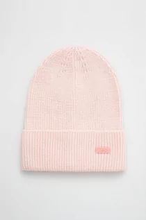 Czapki damskie - CMP czapka kolor różowy z cienkiej dzianiny - grafika 1
