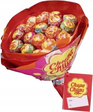Chupa Chups Lolli Flower Bukiet z Lizaków 19 szt. Mix Owoców Słodki