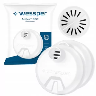 2x Filtr wody Wessper Actitex Disc do butelki Wessper Activemax 0,5l 500ml - Wkłady filtrujące - miniaturka - grafika 1