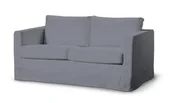 Pokrowce na meble - Dekoria pl pl Pokrowiec na sofę Karlstad 2-osobową nierozkładaną długi Slade Grey szary) 165 x 89 x 64 cm Cotton Panama 618-702-07 - miniaturka - grafika 1