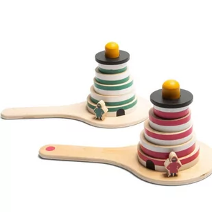 BS Toys Drewniana Gra zręcznościowa Wyścig latarników - Gry planszowe - miniaturka - grafika 1