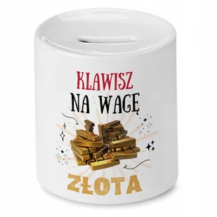 Dla Klawisza Skarbonka na Urodziny Na Prezent z Nadrukiem ze Zdjęciem + Opakowanie na prezent (wzór 04) - Skarbonki - miniaturka - grafika 1