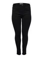 Spodnie damskie - Only Carmakoma NOS Caraugusta Hw Black Noos jeansy damskie skinny - miniaturka - grafika 1