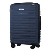 Walizki - Walizka Średnia z Polipropylenu Granatowa - miniaturka - grafika 1