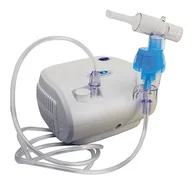 Inhalatory i akcesoria - A&D Medical UN-014 Kompaktowy Nebulizator Kompresorowy, kolor biały/niebieski - miniaturka - grafika 1
