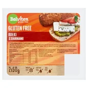 Pieczywo chrupkie - Bułki podłużne z ziarnami, 2x50g, produkt bezglutenowy, Balviten - miniaturka - grafika 1