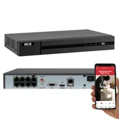 Kamery IP - Rejestrator IP BCS-B-NVR0801-8P 8Mpx 8xPOE - miniaturka - grafika 1