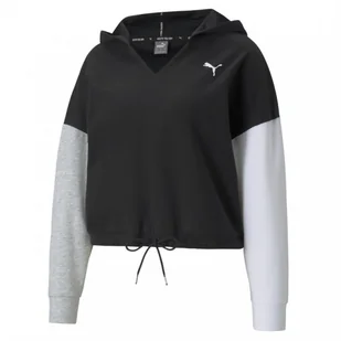 Damska bluza dresowa crop top z kapturem PUMA Modern Sports - Kurtki i kamizelki sportowe damskie - miniaturka - grafika 1