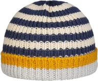 Czapki dla dzieci - Czapka Dzianinowa Twotone Cuff Kids, ciemnoniebieski, 53-55 cm - miniaturka - grafika 1