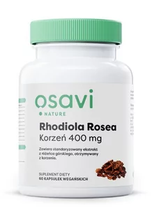 Osavi - Rhodiola Rosea Korzeń, 400mg, 60 vkaps - Suplementy naturalne - miniaturka - grafika 1