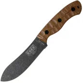 Noże - ESEE Knives ESEE JAMES GIBSON 5 NESSMUK, Brązowe Rzeźbione Rękojeści z Micarty, Czarny O - miniaturka - grafika 1