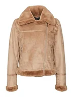 Kurtki damskie - VERO MODA Vmpeggy Faux Suede Jacket Boos kurtka damska, Tigers Eye, XL - miniaturka - grafika 1