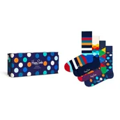 Skarpetki męskie - Skarpetki Happy Socks Multi-color Kolorowe Giftbox 4-pack Prezent Pudełko-36-40 - miniaturka - grafika 1