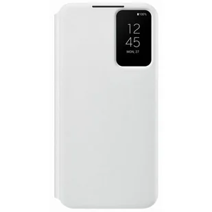 Samsung Etui Smart Clear View Cover do Galaxy S22 EF-ZS901CWEGEE Biały - Etui i futerały do telefonów - miniaturka - grafika 1
