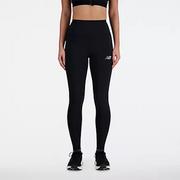 Spodnie sportowe damskie - New Balance Spodnie damskie Sleek High Rise Legging 27" WP41237BK - miniaturka - grafika 1