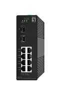 Pozostałe akcesoria sieciowe - LevelOne IGS-2110 łącza sieciowe Zarządzany L2 Gigabit Ethernet (10/100/1000) Czarny - miniaturka - grafika 1