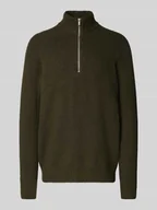 Swetry męskie - Sweter z dzianiny ze stójką - miniaturka - grafika 1