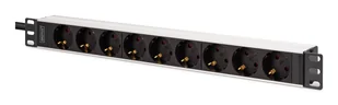 Digitus DN-95440 rozdzielacz zasilania PDU 9 x gniazdo sieciowe 1U Czarny, Srebrny - Inne akcesoria audio-wideo - miniaturka - grafika 1