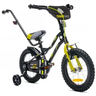 sun baby Rower dziecięcy Tiger Bike 14 cali dla chłopca Żołto-szary - Rowery - miniaturka - grafika 1