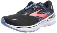 Sneakersy damskie - Brooks Damskie sneakersy Adrenaline GTS 22, czarne/błękitne jezioro, koralowe, 4,5 UK, Black Lake Blue Coral, 37.5 EU - miniaturka - grafika 1