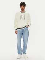 Swetry męskie - Guess Jeans Sweter M5YR21 Z3HM1 Écru Regular Fit - miniaturka - grafika 1
