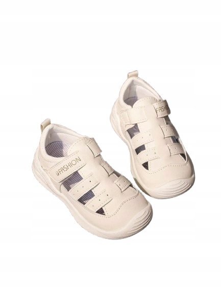 SHEIN SPORTOWE BUTY DZIECIĘCE NA RZEPY BEŻOWE 20 11GC