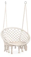 Hamaki - GoodHome Wiszące krzesło brazylijskie białe Goodhome GW-076 WHITE - miniaturka - grafika 1